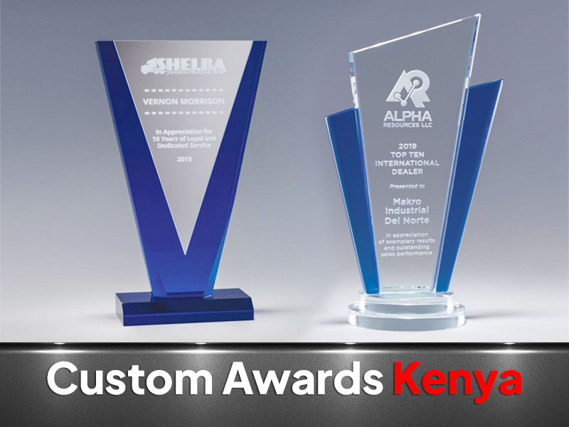 Acrylic & Crystal Awards printing and branding in Nairobi by VS Kenya Designs