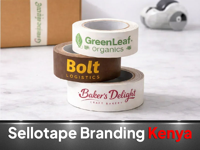 Branded Sellotape Printing, Packaging Printing by VS Kenya Designs
