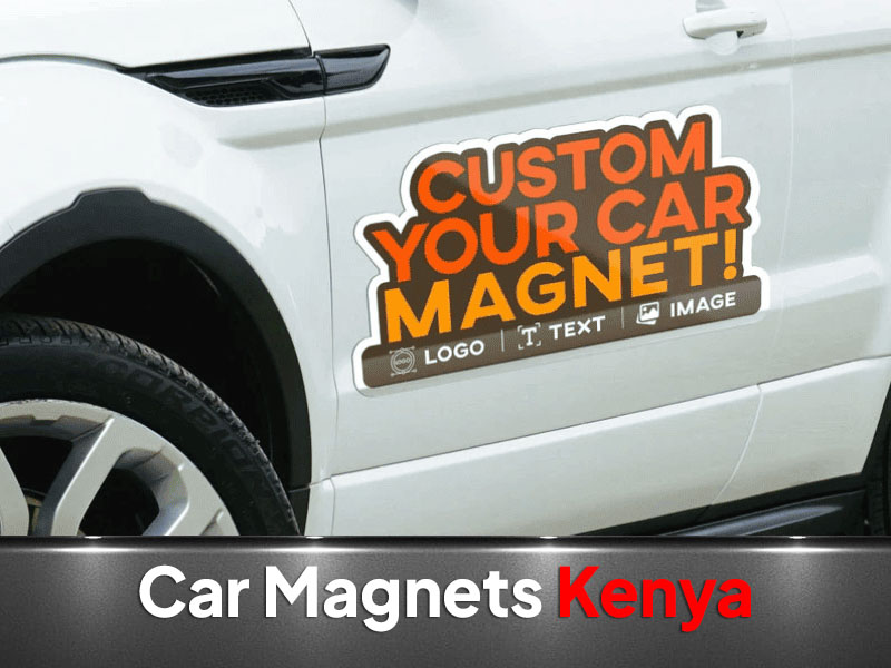 Car Magnets printing and branding in Nairobi by VS Kenya Designs