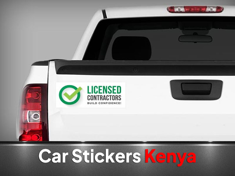 Car Stickers printing and branding in Nairobi by VS Kenya Designs