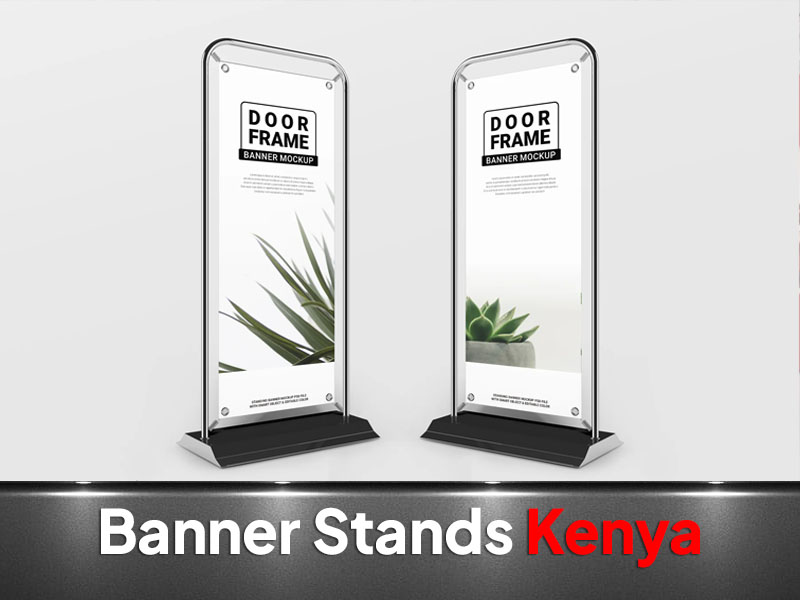 L-Banner Stands printing and branding in Nairobi by VS Kenya Designs