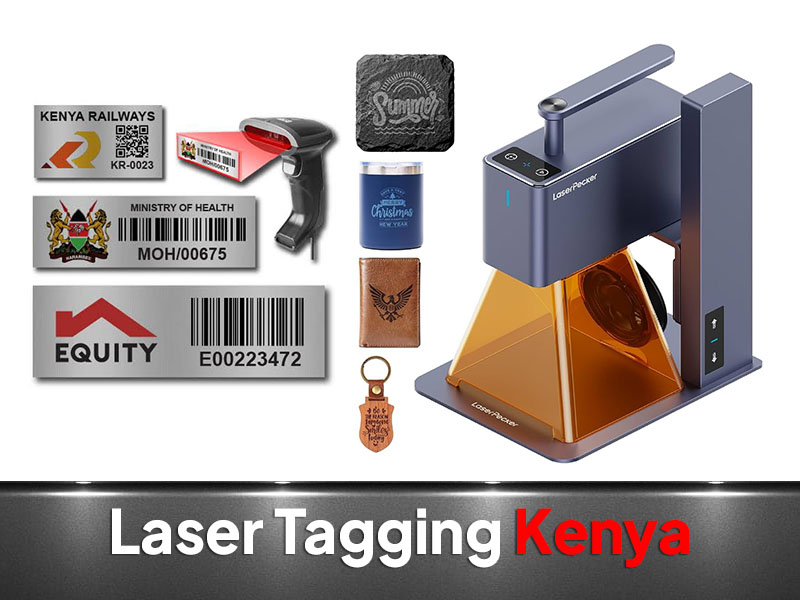 Laser Asset Tagging printing and branding in Nairobi by VS Kenya Designs