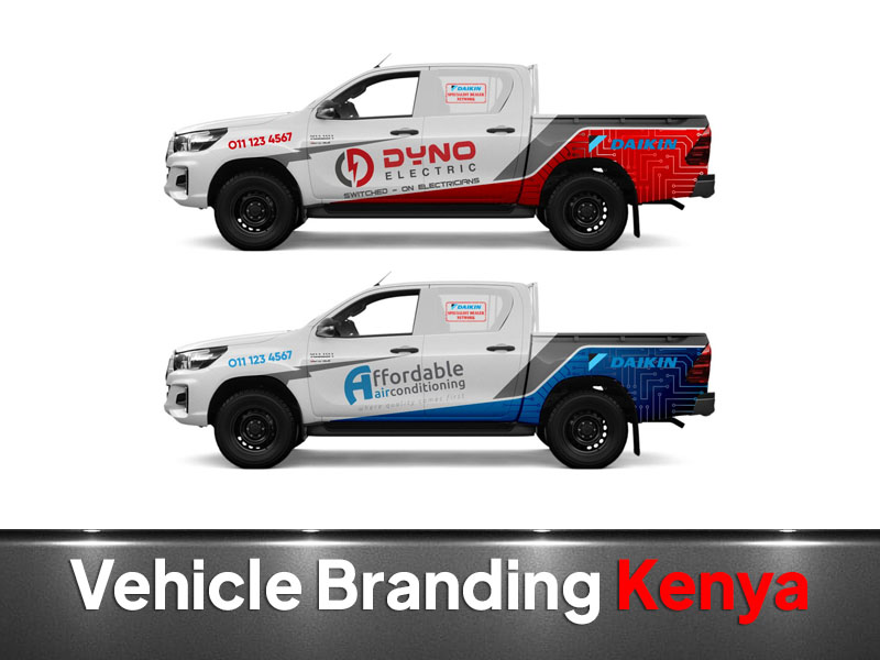 Partial Van & Truck Branding printing and branding in Nairobi by VS Kenya Designs
