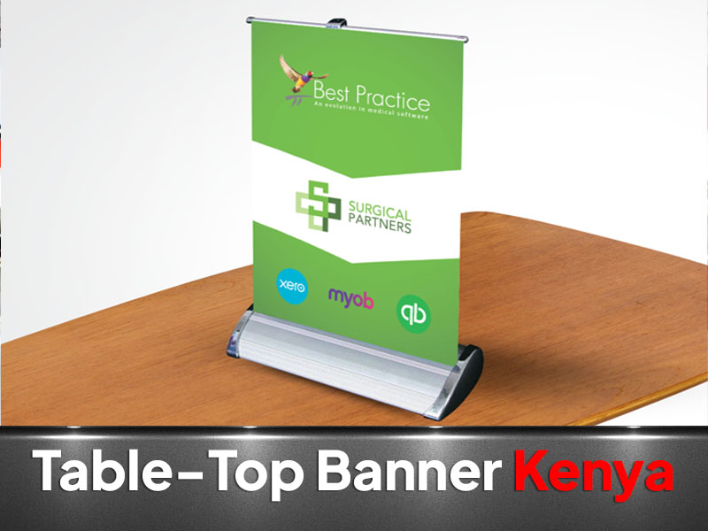 Table Roll-Ups printing and branding in Nairobi by VS Kenya Designs