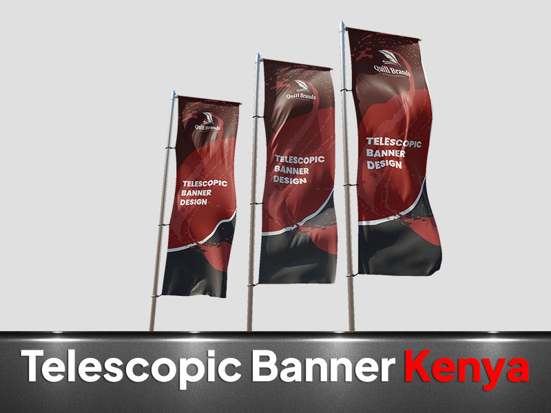 Telescopic Banners printing and branding in Nairobi by VS Kenya Designs