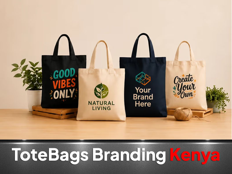 Tote Bags printing and branding in Nairobi by VS Kenya Designs